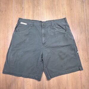 Faded Glory Mens 40 Carpenter Utility Shorts Service Green Canvas FG6006 Cotton